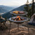 Fire Pit with Grill,Wood Burning Outdoor Fire Pit for Camping Backyard