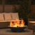 HKPWRBFG Hexagonal Wood-Burning Fire Pit, Weathering Steel Outdoor Bowl