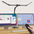 Omorepa 4 Light Bar Design Goose-Neck Desk Lamp with Base,24W Bright Led Tall Overhead Desk Light for Home Office,Eye Care Reading Table Light for Desktop Working,Drafting,Reading