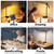 Omorepa 4 Light Bar Design Goose-Neck Desk Lamp with Base,24W Bright Led Tall Overhead Desk Light for Home Office,Eye Care Reading Table Light for Desktop Working,Drafting,Reading