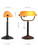 Newrays 1-Minute Quick-Change Shade Matted Amber Glass Bankers Desk Lamp