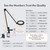 cogylight LED Desk lamp with Clamp, Magnifying Glass