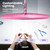 Neatfi XL 2200 Lumens 24W LED Desk Lamp – Shadow-Free Task Lighting | 4-Level Dimming | Home Office & Crafts Use | 20-Inch Wide Head (Pink, Non-CCT with Clamp)