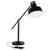 OttLite Balance LED Desk Lamp with USB Port, Black with Gold Accents