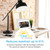 OttLite Balance LED Desk Lamp with USB Port, Black with Gold Accents