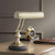 12" Small Banker's Desk Lamp Gold Antique Brass Marble Piano Adjustable Arm