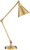 Wray 26 3/4" Brass Tall Desk Lamp Adjustable Height Warm Antique Gold USB