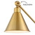Wray 26 3/4" Brass Tall Desk Lamp Adjustable Height Warm Antique Gold USB