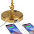 Wray 26 3/4" Brass Tall Desk Lamp Adjustable Height Warm Antique Gold USB