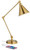 Wray 26 3/4" Brass Tall Desk Lamp Adjustable Height Warm Antique Gold USB