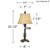 22 1/2" High Desk Lamp Bronze Andrea Swing Arm Dimmer and USB Charging Port