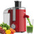 SIFENE Centrifugal Juicer Machine, 350W Compact Fast Fruit Extractor, Red