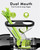 SIFENE Mini Slow Masticating Juicer, Dual Feed Chute, Quiet Motor, Black