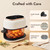 4.23 Glass Air Fryer, PFAS-Free Non Toxic Small AirFryers 1350W