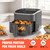 NEWBULIG Air Fryer, 4QT Airfryer 8 Presets, Viewing Window, Nonstick Basket