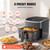 NEWBULIG Air Fryer, 4QT Airfryer 8 Presets, Viewing Window, Nonstick Basket