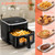 NEWBULIG Air Fryer, 4QT Airfryer 8 Presets, Viewing Window, Nonstick Basket