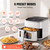 NEWBULIG Air Fryer, 4QT Airfryer 8 Presets, Viewing Window, Nonstick Basket