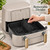 Trizone 9-Quart Dual Zone Air Fryer Exclusive with Divider & Crisper Trays, Digital Touchscreen for 2-in-1 Cooking By Drew Barrymoree (Porcini Taupe)