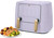 Trizone 9-Quart Dual Zone Air Fryer Exclusive with Divider & Crisper Trays, Digital Touchscreen for 2-in-1 Cooking By Drew Barrymoree (Lavender)