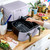 Trizone 9-Quart Dual Zone Air Fryer Exclusive with Divider & Crisper Trays, Digital Touchscreen for 2-in-1 Cooking By Drew Barrymoree (Lavender)