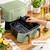 Trizone 9-Quart Dual Zone Air Fryer Exclusive with Divider & Crisper Trays, Digital Touchscreen for 2-in-1 Cooking By Drew (Sage Green)