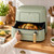 Trizone 9-Quart Dual Zone Air Fryer Exclusive with Divider & Crisper Trays, Digital Touchscreen for 2-in-1 Cooking By Drew (Sage Green)
