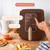 3 Qt Digital Air Fryer with Touchscreen, TurboCrisp Technology, 4 Cooking Presets, 1200W, Ceramic Nonstick (Brown)