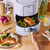 3 Qt Digital Air Fryer with Touchscreen, TurboCrisp Technology, 4 Cooking Presets, 1200W, Ceramic Nonstick (Lavender)