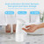 White Automatic Soap Dispenser Touchless Motion Sensor ABS Countertop