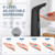 Summon The Elves Automatic Liquid Soap Dispenser, 4-Level,Rechargeable
