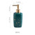 Multi Use Modern Soap Dispenser, Golden Ceramic Liquid with Marble Spots Suitable Size(Green)