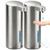 2 Pack Automatic Soap Dispenser,1200mAh Stainless Steel,4-Level Adjustable