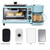 BFKRYP 3-in-1 Breakfast Maker Station 4 Cup Coffeemaker, Toaster Oven with Timer, Griddle