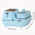 Three-in- Retro Home Breakfast Station Multifunctional Electric Toaster Stainless Steel Oven Egg Cooker Non-stick Pan 7 Gears
