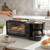Generic 3 in 1 Breakfast Station Coffee Maker Nonstick Griddle Toaster Oven with 7L Compact Design for Effortless Morning Meals (US Plug 110V)