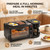 Generic 3 in 1 Breakfast Station Coffee Maker Nonstick Griddle Toaster Oven with 7L Compact Design for Effortless Morning Meals (US Plug 110V)