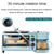 3 in 1 Breakfast Maker Station, Multifunction Machine with 9L Toaster Electric Oven, 600ML Coffee, Non-stick Frying Pan, Egg Sandwich(Blue)