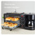 3 in 1 Breakfast Maker Station, Multifunction Machine with 9L Toaster Electric Oven, 600ML Coffee, Non-stick Frying Pan, Egg Sandwich(Black)