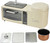 4 In 1 Breakfast Station, Multi-Function Smart Breakfast Maker Machine with 2-layer Oven, 1L Electric Steamer and Electric Frying Pan, Independent Temperature Control,Touch Screen Design white