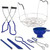 7 Pieces Canning Supplies Kit, Stainless Steel, Blue