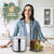 CONCORD Can-IT Series Stainless Steel Canning Pot Set. Includes Canning Rack, Tongs, Jar Lifter, Funnel, Wrench, Lid Lifter, Mixer/Measurer and 4 - Quart Sized Jars (Induction Compatible)