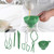 6 - Piece Canning Kit with Jar Lifter & Lid Retrieval Wand | Non - Slip Tools for Safe Home Canning/Pickling/Preserving | Complete Set for Fruits & Vegetables (Green)
