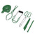 6 - Piece Canning Kit with Jar Lifter & Lid Retrieval Wand | Non - Slip Tools for Safe Home Canning/Pickling/Preserving | Complete Set for Fruits & Vegetables (Green)