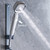 Shower Head,Increase High & Low Pressure 360°Rotation Chrome Handheld Shower Heads Set 3 Modes Angle Adjustable Filter for Bath for Low Water Pressure Bathroom,One Click ON/Off,White