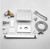 LASEVE Shower Head Bath Shower Rainset Copper Body Thermostat Shower Fitted Shower Head Waterfall Bathroom Modern Shower Hand Shower Hand Shower Mix of hot and Cold Water (Color: Silver)