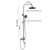 GMWXJKKL Shower System, Wall Mount Triple Function Shower Set, 3-Function Handheld Shower Head with Spray Gun Function, Brass Single Handle Shower Faucet (Color : B)