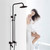 LASEVE Shower Head Shower Head Shower Head Set All Copper Black Antique Shower Set Bathroom Shower Bath Rotating Lift Hot and Cold Water Shower Shower Set (Color : Picture Color, Size