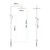 LASEVE Shower Head Shower Head Shower Head Set All Copper Black Antique Shower Set Bathroom Shower Bath Rotating Lift Hot and Cold Water Shower Shower Set (Color : Picture Color, Size