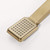 Yuidaaavzz Brushed Gold Handheld Shower Head Set ABS Hand Held Showerhead Rainfall Showerhead Massage Spa Showerhead Square Hand Shower Head with Silicone Nozzle, Shower Hose, Shower Holder